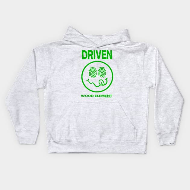 The Driven Wood Element Kids Hoodie by SherringenergyTeez